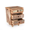 Accent Cabinet Rustic with 3 Drawers for Bedroom or Living Room Storage - 3irtyhousy - 3 of 4