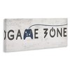 Stupell Industries Game Zone Video Gamer Phrase Rustic Blue Controller Canvas Art, 24" x 10" - 2 of 4