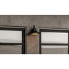 Urban Ambiance Luxury Industrial Outdoor Wall Sconce 10.5''H x 12''W,  Midnight Black Finish,  Pittsburgh Collection, UHP1363 - 3 of 4