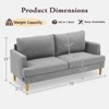GYIIYUO 70" Loveseat Sofa Upholstered Small Couches for Bedroom, Office or Apartment - 2 of 4