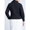 ELOQUII Women's Plus Size Hip Tie Collared Shirt - 3 of 4