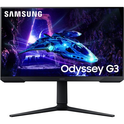 Manufacturer Refurbished Samsung Odyssey G30D 27" Full HD HDR 1920 x 1080 180 Hz Gaming Monitor, Black