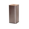 Square Metal Hamper with Engineered Wooden Lid, Stainless Steel - 4 of 4