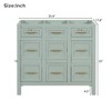 36 inch large capacity bathroom storage cabinet vanity (excluding sink) - 4 of 4