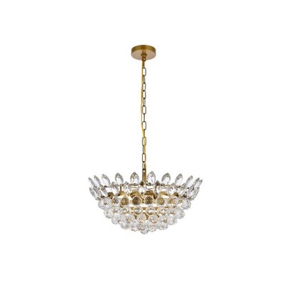 Elegant Lighting Emilia 5 - Light Pendant in  Brass