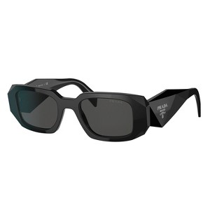 Prada PR 17WSF 1AB5S0 Womens Rectangle Sunglasses Black 51mm - 1 of 3