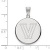 Black Bow Jewelry 10k White Gold Villanova Wildcats NCAA Large Pendant - 2 of 3