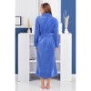 ADR Women's Plush Fleece Wrap Around Robe, Long Cozy Warm Lounge Bathrobe - 4 of 4