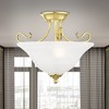 Livex Lighting Coronado 2 - Light Semi-Flush Mount in  Polished Brass - 2 of 4