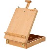 MEEDEN Tabletop Easel, Solid Beech Wood Table Top Art Easels for Painting Canvas, Sketchbox Easel, Adjustable Desktop Easel, Table Easel for Painting - 4 of 4