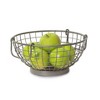 Spectrum Diversified Madison Fruit Bowl Industrial Gray: Metal Decorative Tray, 21.5" x 11.75", 7.25" Height, 1.8 lbs - 2 of 4