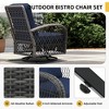 UPHA Wicker Outdoor Rocking & Swivel Chair 2-Piece Set with Cushions - 4 of 4