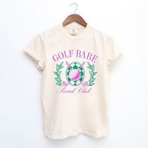 Simply Sage Market Women's Golf Babe Short Sleeve Garment Dyed Tee - 1 of 4