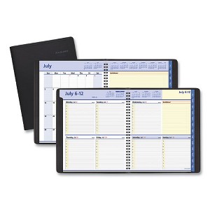 QuickNotes Weekly/Monthly Planner, 10 x 8, Black Cover, 12-Month (July to June): 2024 to 2025 - 1 of 4