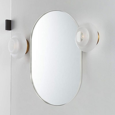 Whisen 20x28 Inch Oval Wall Mirror, Shatterproof, Non-Deformable & Stylish