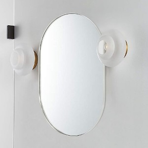 Whisen 20x28 Inch Oval Wall Mirror, Shatterproof, Non-Deformable & Stylish - 1 of 4
