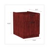 Alera Alera Valencia Series Hanging Pedestal File, Left/Right, 2-Drawers: Box/File, Legal/Letter, Mahogany, 15.63" x 20.5" x 19.25" - 4 of 4