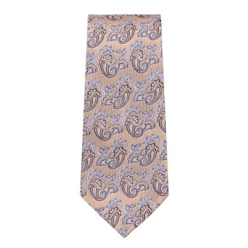 Thedappertie Men's Beige And Lavender Paisley Necktie With Hanky : Target