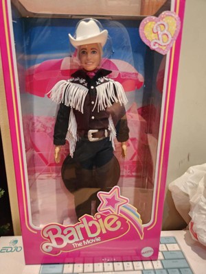 Barbie The Movie Collectible Ken Doll Wearing Black And White Western  Outfit (target Exclusive) : Target