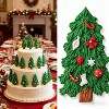 JDICTION 3D Christmas Silicone Molds, Large Xmas Tree Crystal Ball Snowflake Fondant Cake Decorating Molds for Holiday Candy Cookie Cupcake - 2 of 4