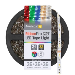 Armacost Lighting RibbonFlex Pro 24V RGB+WW LED Strip Light Tape 36+36+36 LED/m Cabinet Lights - 1 of 1