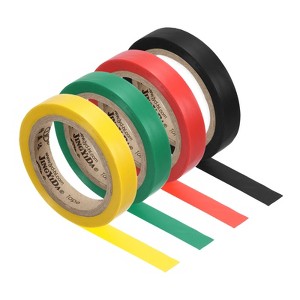 Unique Bargains PVC Sticky Seal Tennis Badminton Racket Grip Finishing Tapes 4 Pcs - 1 of 4