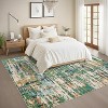 Modern Abstarct Area Rug Washable Rug Stain Resistant Throw Carpet Non Shedding Low Pile Folding Floor Cover with Non-Slip Backing - 4 of 4