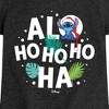 Girls' - Lilo and Stitch - Alo Ho Ho Ho Ha Fitted Short Sleeve Graphic T-Shirt - 2 of 4