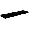 vidaXL Floating Wall Shelves 2 pcs High Gloss Black 35.4"x9.3"x1.5" MDF - 2 of 4