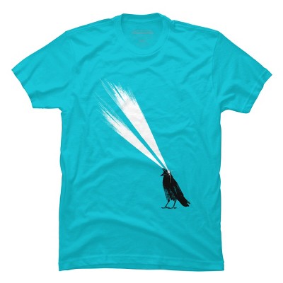 Men's Design By Humans Laser crow By astronautARC T-Shirt