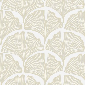 Tempaper & Co. Feather Palm by Novogratz Peel Stick Wallpaper White - 1 of 4