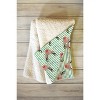 Little Arrow Design Co watercolor rudolf Fleece Throw Blanket -Deny Designs - 2 of 2