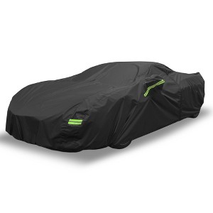 Unique Bargains Waterproof with Zipper Car Cover for Chevrolet Corvette C4 1984–1996 Black - 1 of 4