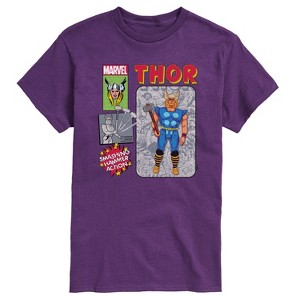 Men's - Marvel - Thor Action Figure Short Sleeve Graphic T-Shirt - 1 of 4