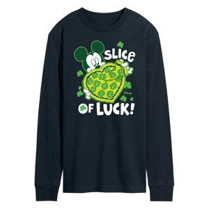 Men's - Disney - Slice Of Luck Long Sleeve Graphic T-Shirt - 1 of 4