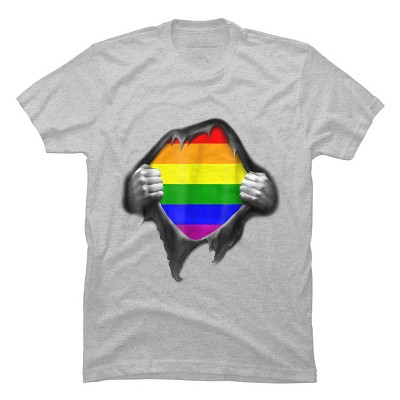 Adult Design By Humans Pride Shirt Rip Open Shirt By Luckyst T-Shirt