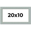 PosterPalooza | Panoramic Refined Blue Picture Frame - UV Acrylic, Foam Board Backing, Hanging Hardware - 2 of 4