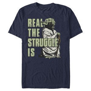 Men's Star Wars Yoda Real the Struggle Is T-Shirt - 1 of 4