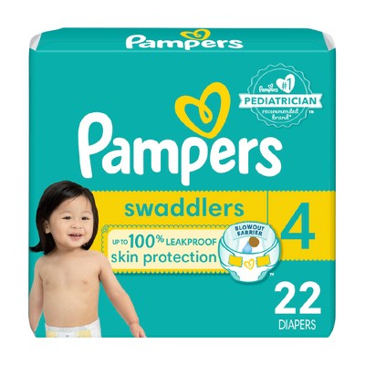 Pampers Swaddlers Active Baby Diapers Jumbo Pack - Size 4 - 22ct