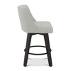 Dyonery Single Swivel Bar Stool with Back & Footrest, 26 Inch Counter Height Barstool for Kitchen Island - 4 of 4