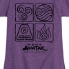 Girls' - Avatar: The Last Airbender - Four Elements Fitted Short Sleeve Graphic T-Shirt - 2 of 4