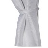 Carnation Home Fashions "Lauren" Diamond-Piqued Window Curtain - 34x54", Grey - 2 of 3