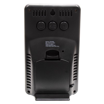 Wireless Black and Gray Digital Rain Gauge with Indoor Display