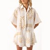 Petal and Pup Sebastian Romper - White Beige S - 2 of 4