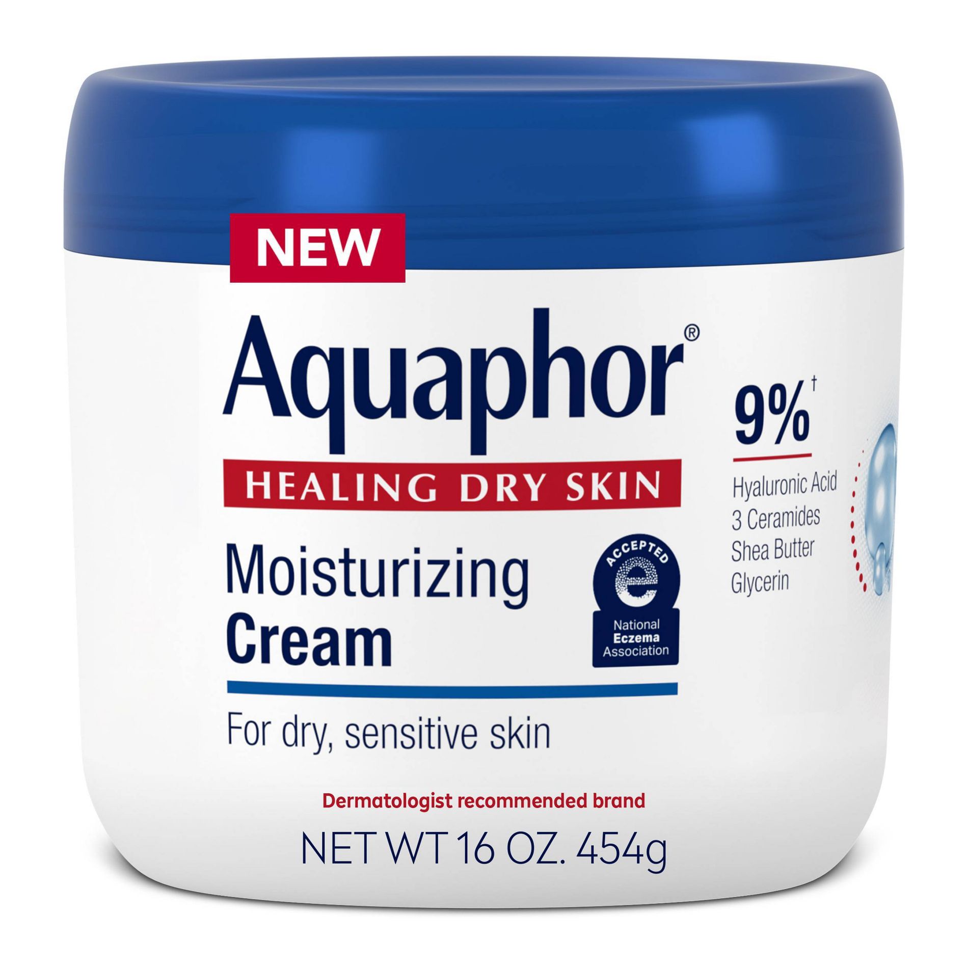 Aquaphor Moisturizing Body Cream Unscented - 16oz