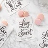 Sparkle and Bash 100 Pack Love Is Sweet Treat Bags for Wedding, Bridal Shower, Engagement Party (5 x 7.5 In) - 3 of 4