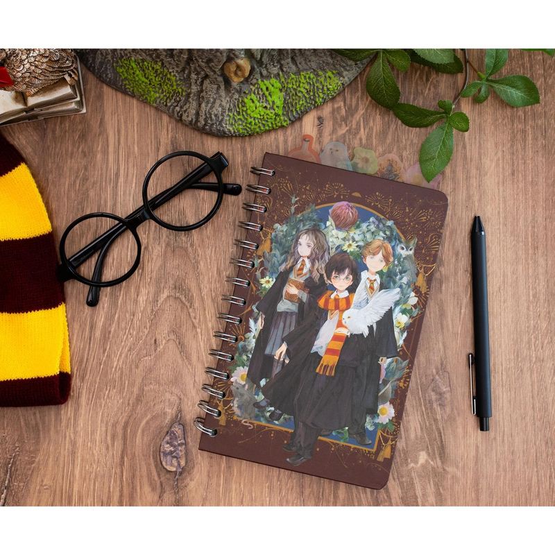 Silver Buffalo Harry Potter Anime Hogwarts 75-Page Spiral Notebook | 8 x 5 Inches, 3 of 10