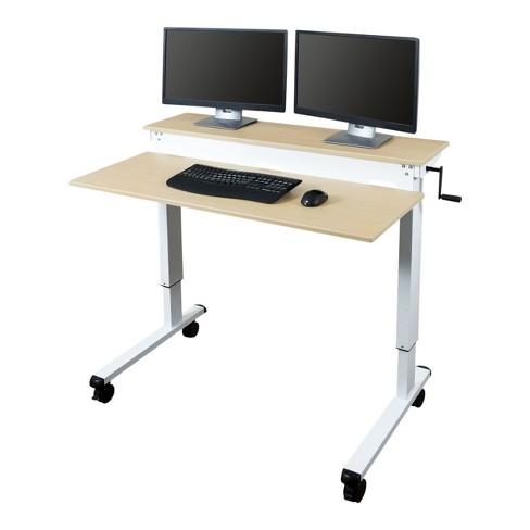 Two tier deals adjustable desk