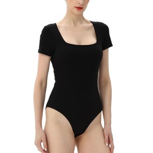 phistic Women's Square Neck Basic Bodysuit - 1 of 4