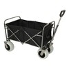 Whisen Beach Wagon with Big Wheels for Sand 500lbs Capacity, with 9" Pneumatic Tires, Collapsible Folding Design - Black - 4 of 4